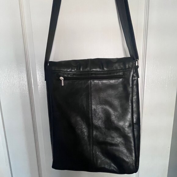 Black Foldover Work Bag - Picture 3 of 4